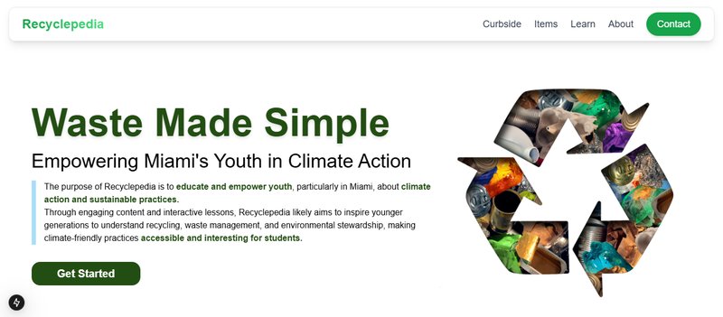 Recyclepedia screenshot